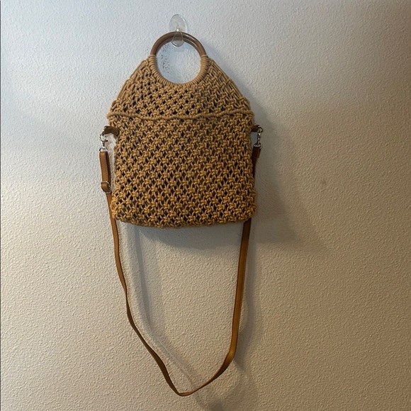 Handbags - Handcrafted Tan Crochet Bag